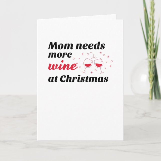 Cartes Pour Fêtes Annuelles Joyeuse maman de Noël (Devant)