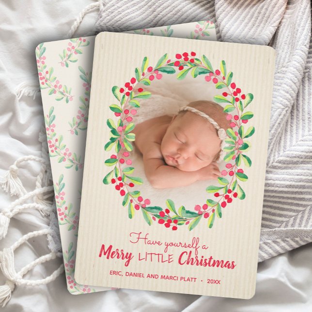 Cartes Pour Fêtes Annuelles Joyeuse petite photo de Noël (Créateur téléchargé)