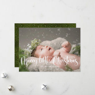 Cartes Pour Fêtes Annuelles Joyeuse petite photo de Noël