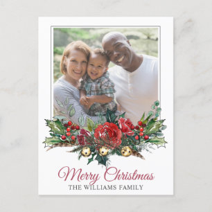 Cartes Pour Fêtes Annuelles Joyeuse photo de Noël familiale