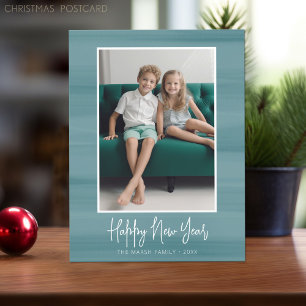 Cartes Pour Fêtes Annuelles Joyeuse photo du Nouvel An avec une aquarelle douc