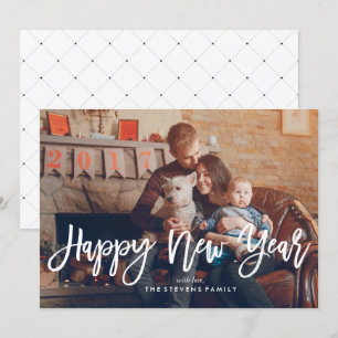 Cartes Pour Fêtes Annuelles Joyeuse photo du script du Nouvel An
