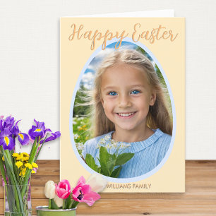Cartes Pour Fêtes Annuelles Joyeuse photo personnalisée de Pâques