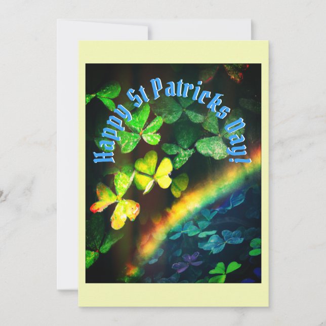 Cartes Pour Fêtes Annuelles Joyeuse Saint-Patrick (Devant)