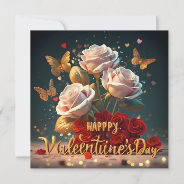 Cartes Pour Fêtes Annuelles Joyeuse Saint-Valentin (Devant)