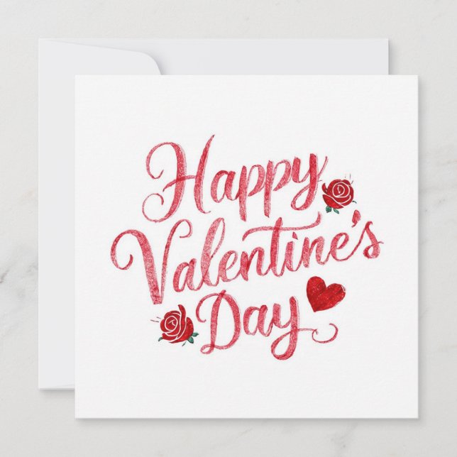 Cartes Pour Fêtes Annuelles Joyeuse Saint-Valentin (Devant)