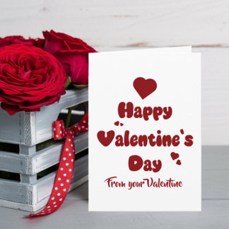 Cartes Pour Fêtes Annuelles Joyeuse Saint-Valentin Cœurs Mignons