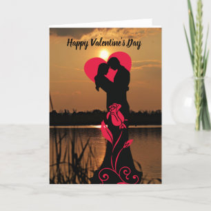 Cartes Pour Fêtes Annuelles Joyeuse Saint-Valentin Couple