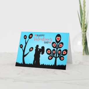 Cartes Pour Fêtes Annuelles Joyeuse Saint-Valentin Couple