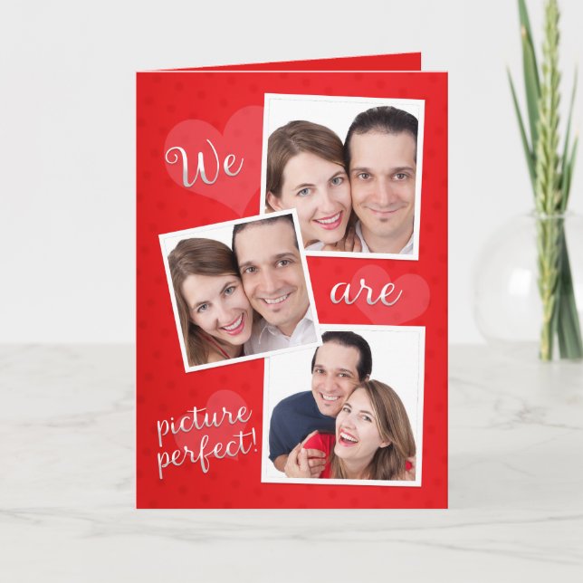 Cartes Pour Fêtes Annuelles Joyeuse Saint-Valentin Couple Insérer des images (Devant)