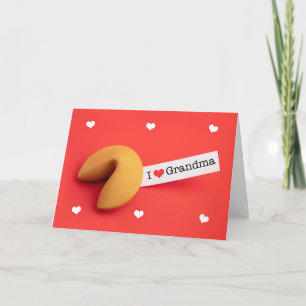 Cartes Pour Fêtes Annuelles Joyeuse Saint-Valentin Grand-mère Biscuit chinois 