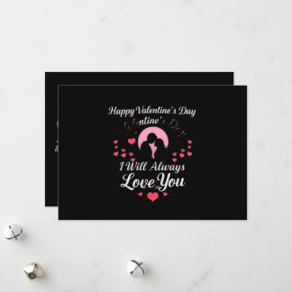 Cartes Pour Fêtes Annuelles Joyeuse Saint-Valentin, je t'aimerai toujours