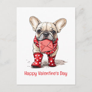 Cartes Pour Fêtes Annuelles Joyeuse Saint-Valentin Lettre d'amour de Bouledogu