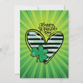 Cartes Pour Fêtes Annuelles Joyeuse St Patrick coeur 