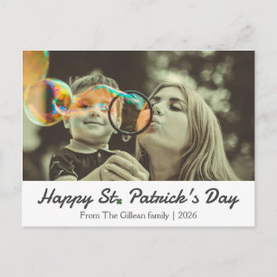 Cartes Pour Fêtes Annuelles Joyeuse St. Patrick famille Shamrocks 1 photo