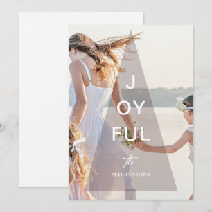 Cartes Pour Fêtes Annuelles Joyeuse toiture d'arbre rose Noël