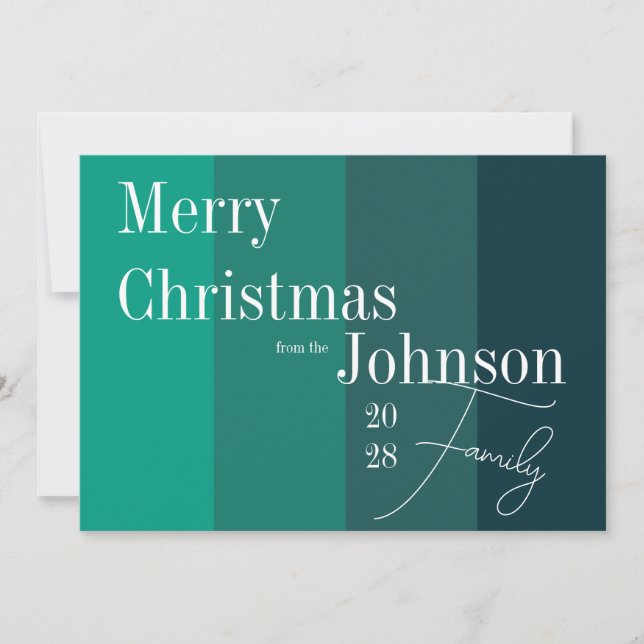 Cartes Pour Fêtes Annuelles Joyeuse typographie de Noël non photo (Devant)