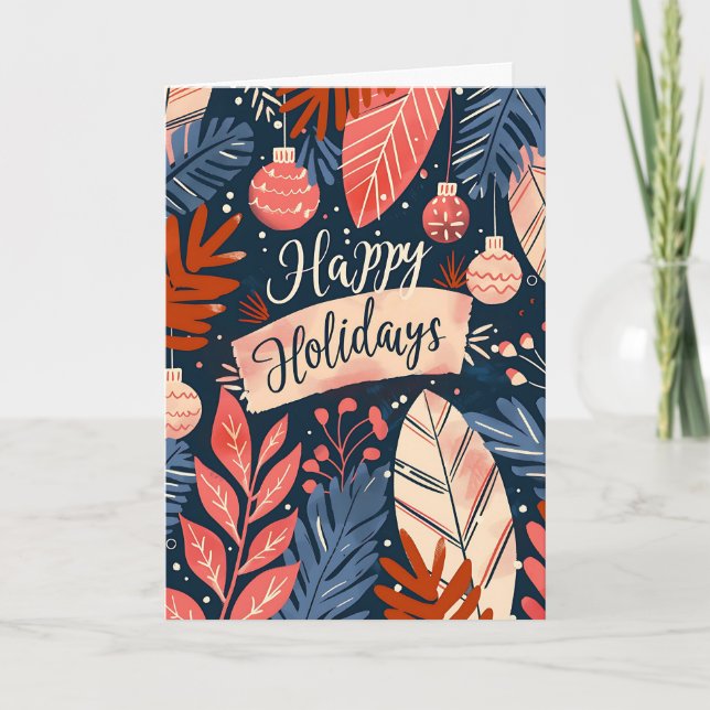 Cartes Pour Fêtes Annuelles Joyeuses fêtes (Devant)