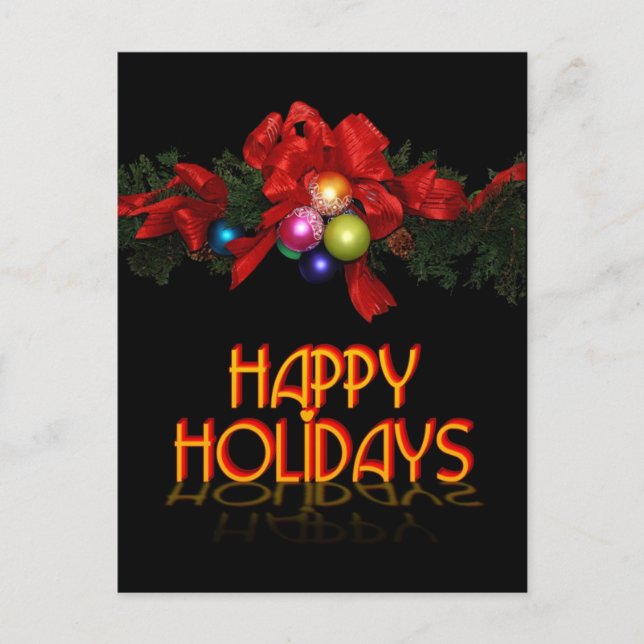 Cartes Pour Fêtes Annuelles Joyeuses fêtes (Devant)