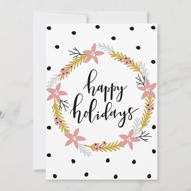 Cartes Pour Fêtes Annuelles Joyeuses Fêtes (Devant)