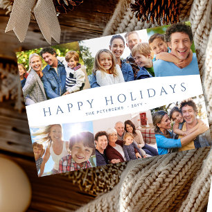 Cartes Pour Fêtes Annuelles Joyeuses Fêtes 6 photo Noël moderne minimaliste