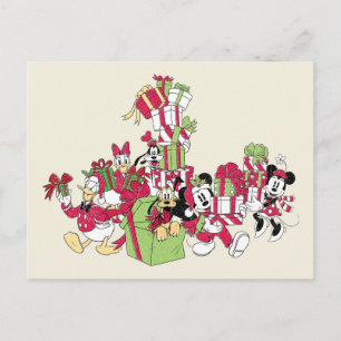 Cartes Pour Fêtes Annuelles Joyeuses Fêtes   Cadeaux de Noël de Mickey & ses A