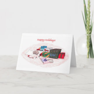 Cartes Pour Fêtes Annuelles Joyeuses fêtes-cadeaux du coeur