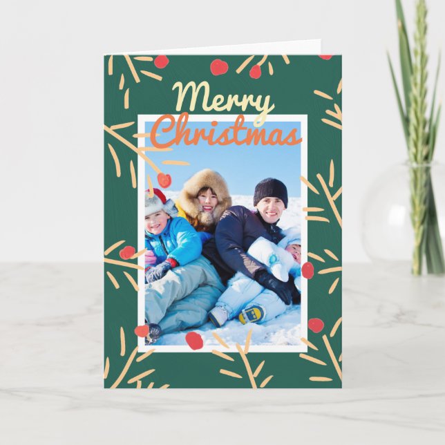 Cartes Pour Fêtes Annuelles Joyeuses Fêtes CHRISTMAS SUR MESURE (Devant)