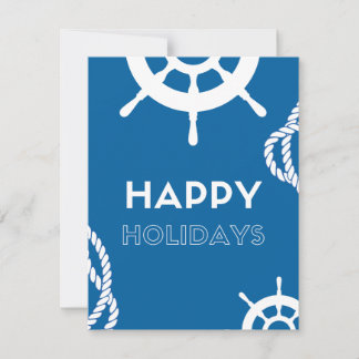 Cartes Pour Fêtes Annuelles Joyeuses Fêtes- Corde Naútque