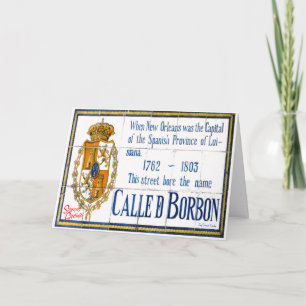 Cartes Pour Fêtes Annuelles Joyeuses Fêtes de Bourbon Street