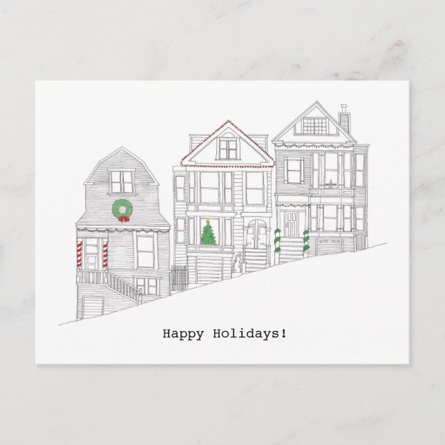 Cartes Pour Fêtes Annuelles Joyeuses Fêtes de San Francisco (Devant)