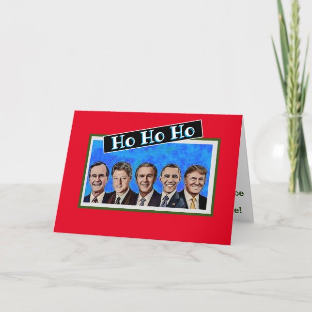 Cartes Pour Fêtes Annuelles Joyeuses fêtes de vos présidents (Devant)