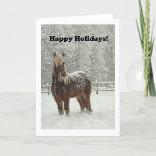 Cartes Pour Fêtes Annuelles Joyeuses fêtes du cheval islandais Photo