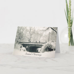 Cartes Pour Fêtes Annuelles Joyeuses Fêtes du parc central