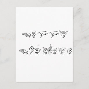 Cartes Pour Fêtes Annuelles Joyeuses fêtes en langue des signes