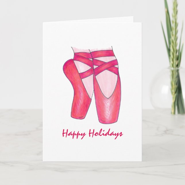 Cartes Pour Fêtes Annuelles Joyeuses fêtes Favori Danse Teacher Ballet Card (Devant)
