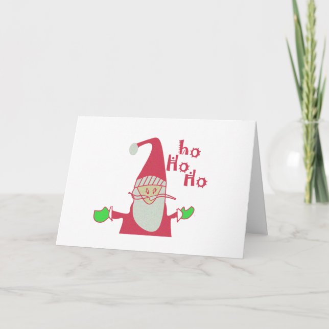 Cartes Pour Fêtes Annuelles Joyeuses fêtes Ho Ho Joyeux Noël (Devant)