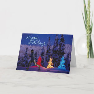 Cartes Pour Fêtes Annuelles Joyeuses fêtes - Homme coureur