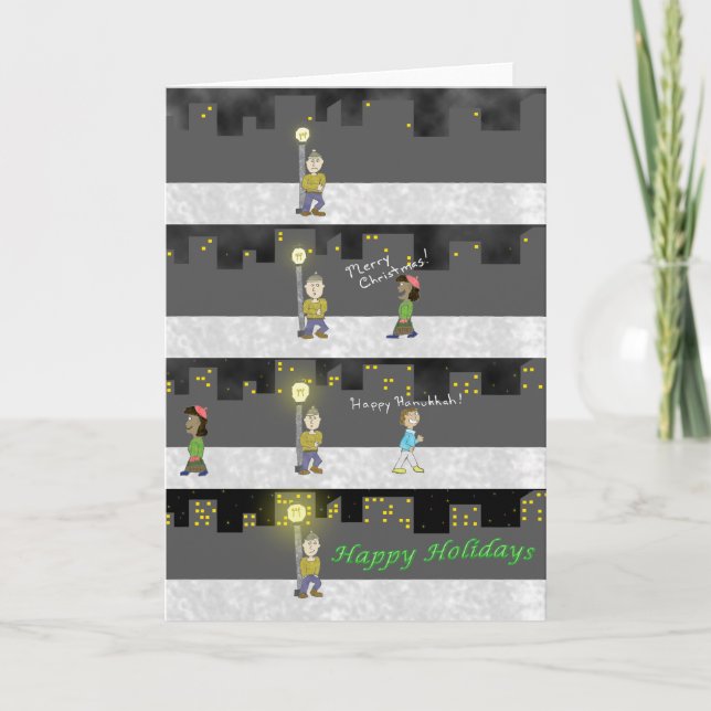 Cartes Pour Fêtes Annuelles Joyeuses Fêtes - intérieur vierge (Devant)