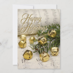 Cartes Pour Fêtes Annuelles Joyeuses fêtes Jingle Bells Noël