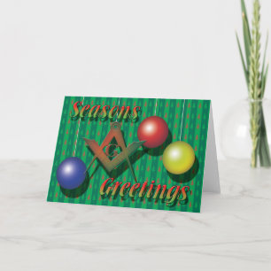 Cartes Pour Fêtes Annuelles Joyeuses Fêtes Masonically