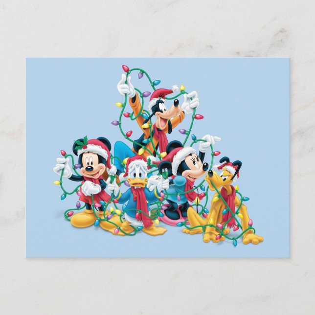 Cartes Pour Fêtes Annuelles Joyeuses Fêtes | Mickey & ses amis (Devant)