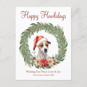 Cartes Pour Fêtes Annuelles Joyeuses Fêtes Mignon Chien Jack Russel