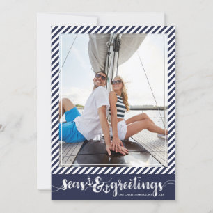 Cartes Pour Fêtes Annuelles Joyeuses Fêtes nautiques Ancres de la marine