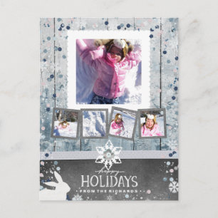 Cartes Pour Fêtes Annuelles Joyeuses fêtes Noël 5 Photo Collage