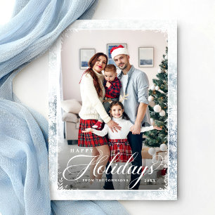 Cartes Pour Fêtes Annuelles Joyeuses Fêtes Noël Bleu