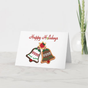 Cartes Pour Fêtes Annuelles Joyeuses fêtes Noël Cookie Bells