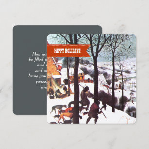 Cartes Pour Fêtes Annuelles Joyeuses fêtes. Noël des beaux-arts