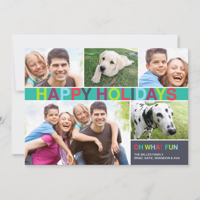 Cartes Pour Fêtes Annuelles Joyeuses Fêtes - Oh Quel Amusant | 5x7 (Devant)