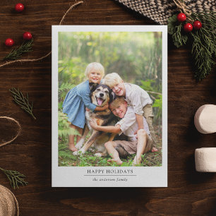 Cartes Pour Fêtes Annuelles Joyeuses fêtes   Photo minimaliste moderne